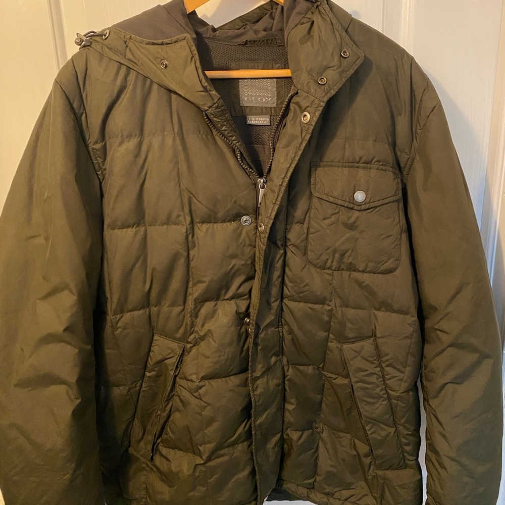 Men's Green Quilted Jacket